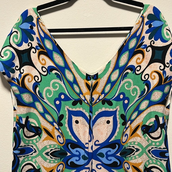 MAEVE Anthropologie Folksong Shift Dress Bird Print Boho, Size M - Picture 7 of 11